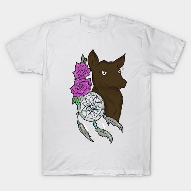 Deer and Dreamcatcher Wild Animals T-shirt T-Shirt by PhantomDesign